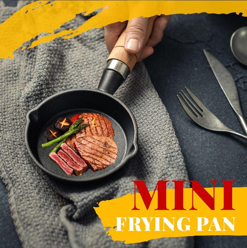 🍳Mini Nonstick Iron Pan 3.9”/10cm - Perfect Single-Serve Frying Pan✨