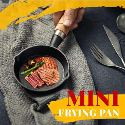 🍳Mini Nonstick Iron Pan 3.9”/10cm - Perfect Single-Serve Frying Pan✨