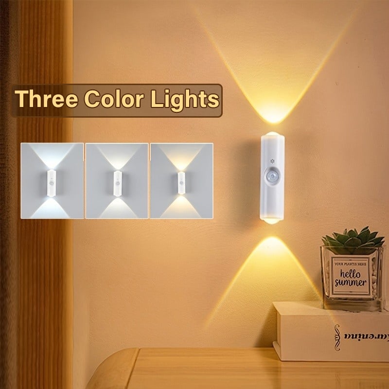 🎁LETZTE WOCHE SONDERPREIS 6,8 £!!⏳Wiederaufladbare intelligente LED-Bewegungssensor-Umgebungslicht