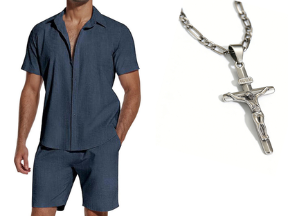 Summer Casual Breathable 2-Piece Set for Men🌞 Effortless Summer Style