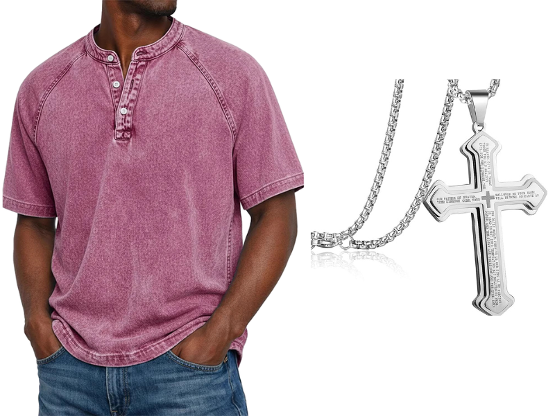 ✨Men's Casual Band Collar Short Sleeve Shirt - Comfortable, Breathable & Effortlessly Stylish