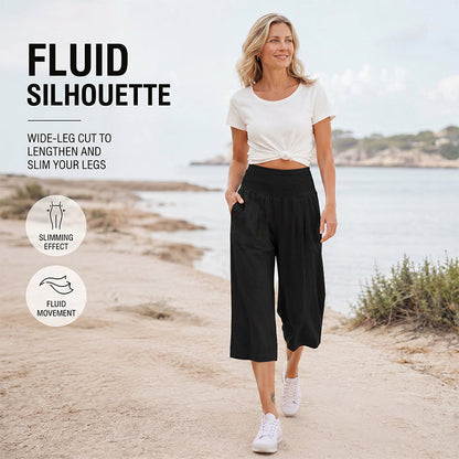 ☀️2026 HOT SALE 50% OFF🌿Lightweight Elastic Waist Crop Pants for Women