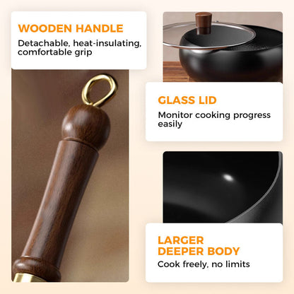 ⏳Limited-time 50% Off⏰Elevate Your Cooking With Uncoated Thick Iron Pot🍲✨