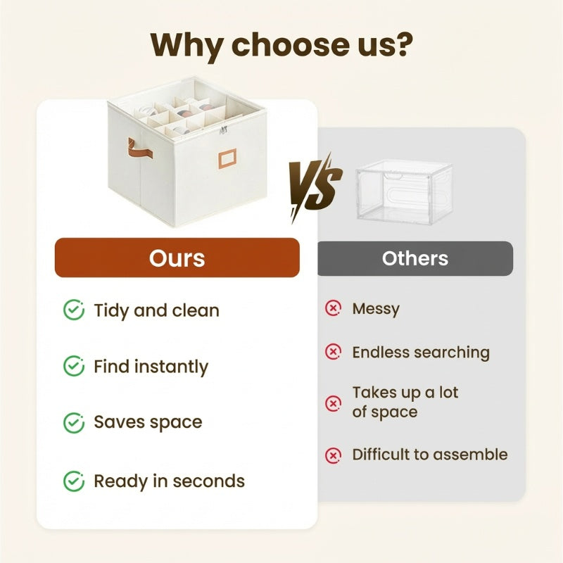 👟 Schuh-Organizer-Aufbewahrungsbox aus Stoff – faltbares Design, großes Fassungsvermögen, staubdicht & atmungsaktiv, platzsparend für Schrank & Schlafzimmer 🧺