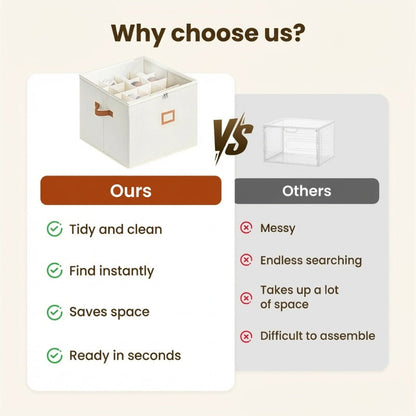 👟 Schuh-Organizer-Aufbewahrungsbox aus Stoff – faltbares Design, großes Fassungsvermögen, staubdicht & atmungsaktiv, platzsparend für Schrank & Schlafzimmer 🧺
