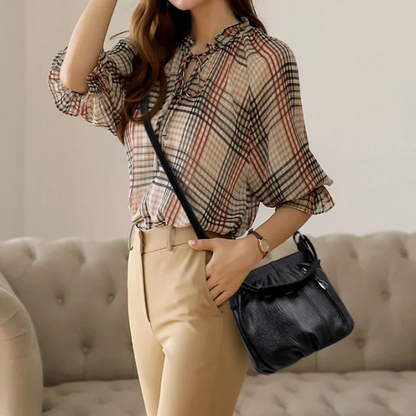 🔥🎁New arrival 50% OFF💥🔥Casual Pleated Bucket Soft Leather Handbag Shoulder Bag