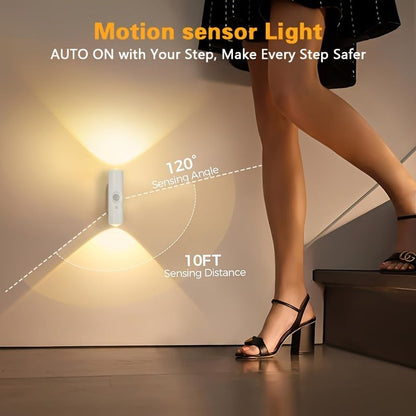 🎁LETZTE WOCHE SONDERPREIS 6,8 £!!⏳Wiederaufladbare intelligente LED-Bewegungssensor-Umgebungslicht