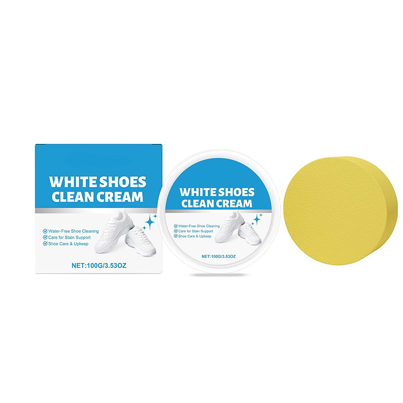 ⏳Limited-time Special Price🧼No-Wash Shoe & Leather Cleaner Cream - Stain Remover With Sponge
