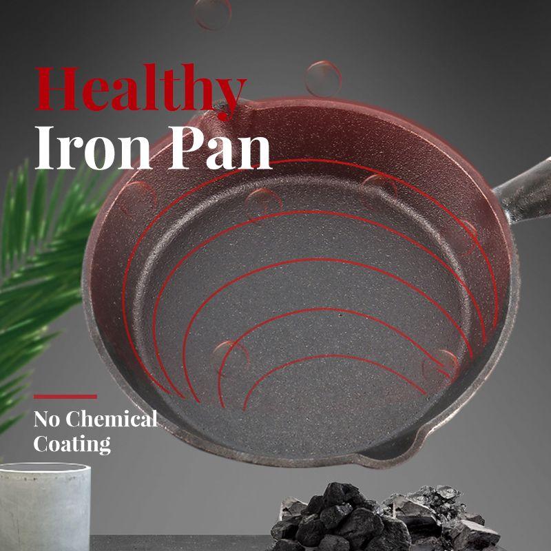 🍳Mini Nonstick Iron Pan 3.9”/10cm - Perfect Single-Serve Frying Pan✨