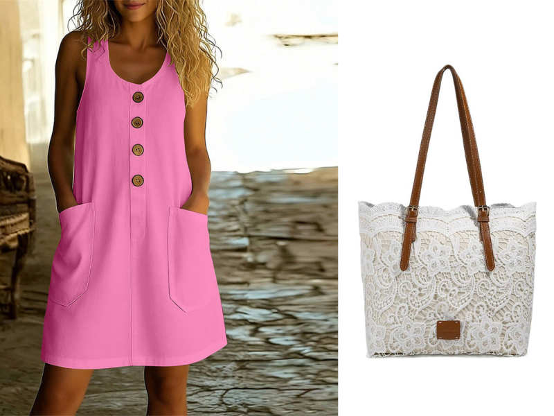 🌸Women's Solid Color U-Neck Sleeveless Cotton Linen Dress - Lightweight, Breezy & Ridiculously Comfy 💛