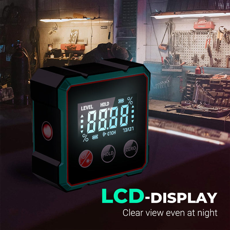 📢🔧 HOT SALE 49% OFF 🔥4-Side Magnetic Digital Angle Gauge with Laser