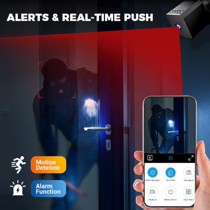 📹🌙 Mini Smart HD Security Camera – Night Vision, Motion Detection & Two-Way Audio 🔒