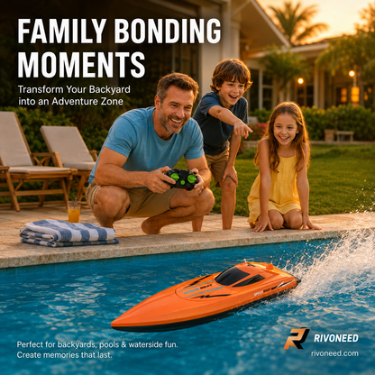 🚤 LIMITED-TIME 50% OFF! ✨ Dual-Motor RC Boat – 2.4GHz, Waterproof, Impact-Resistant 🌊