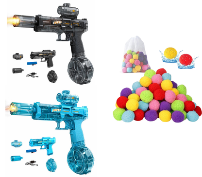 Electric Water Gun: Ice Mouse with Flashlight⚡💦🔥