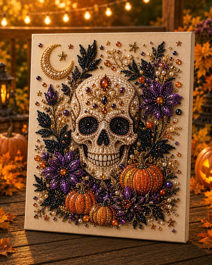 🔥 Letzter Tag 60% RABATT – 👻✨ Halloween-Perlenkunst-DIY-Kit – Verwandle winzige Perlen in schaurig-süße Magie