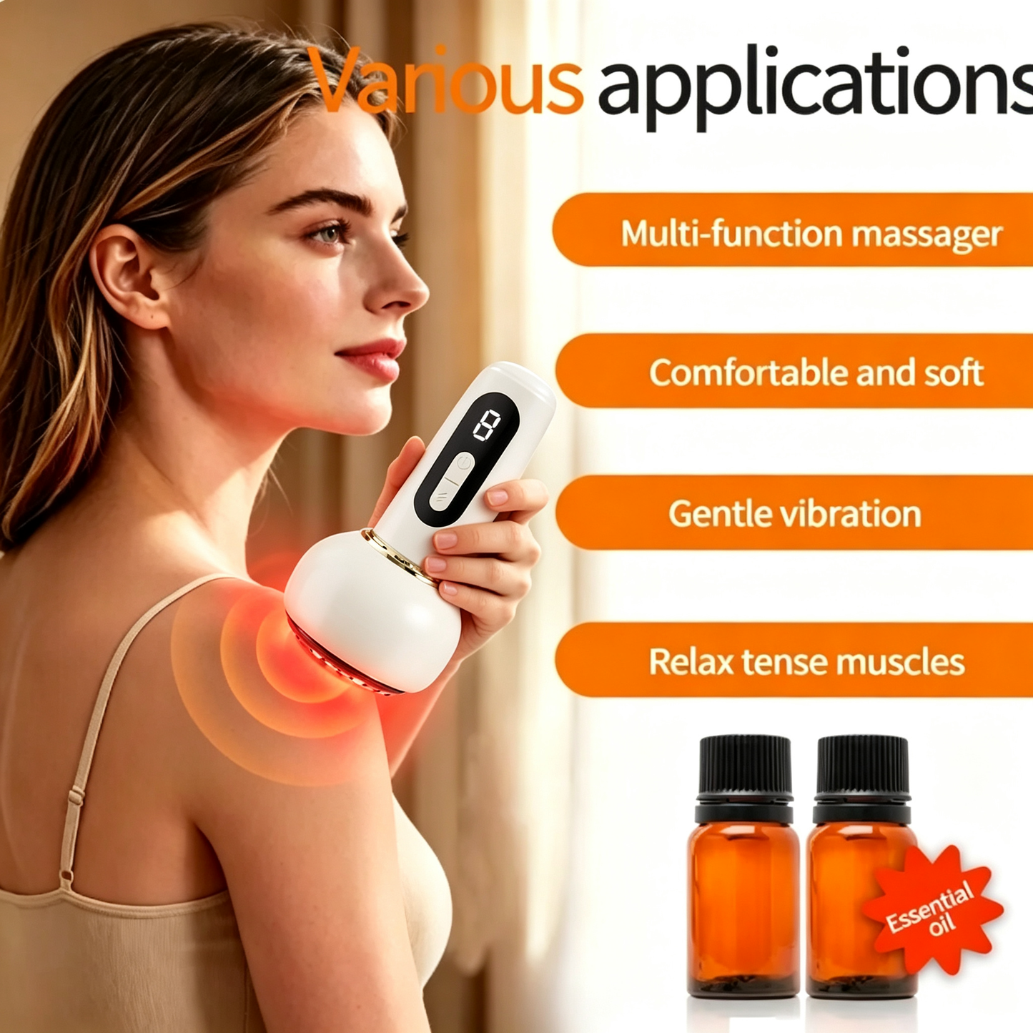 💆‍♀️ Entspannen Sie müde Muskeln zu Hause – elektrische Meridian-Massagebürste und smartes Schröpfgerät mit Wärme ✨