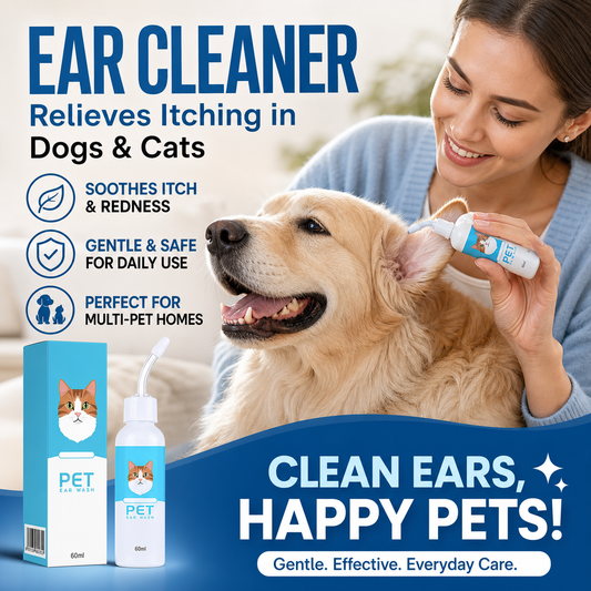 🐾 2026 Sale — Over 68,000 Sold!🔥 Pet Ear Cleaner – Natural Plant Extracts 🌿