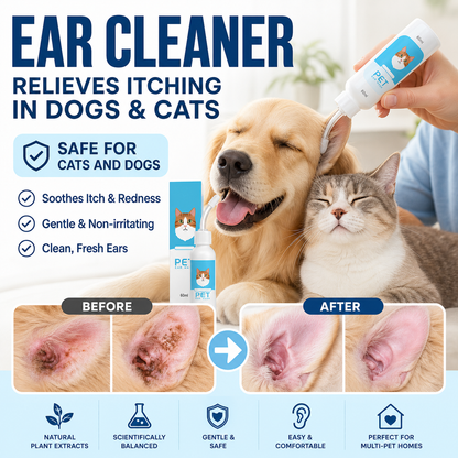🐾 2026 Sale — Over 68,000 Sold!🔥 Pet Ear Cleaner – Natural Plant Extracts 🌿