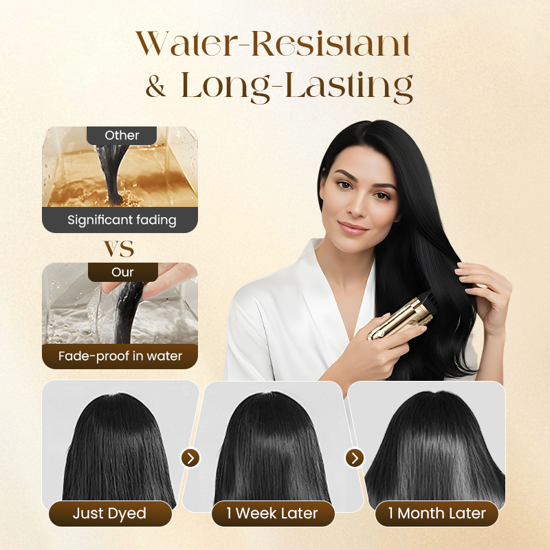 ✨ 2-in-1 Hair Dye Comb for Gray Hair |  Instant Root Touch-Up & Full Coverage 🎄🌟