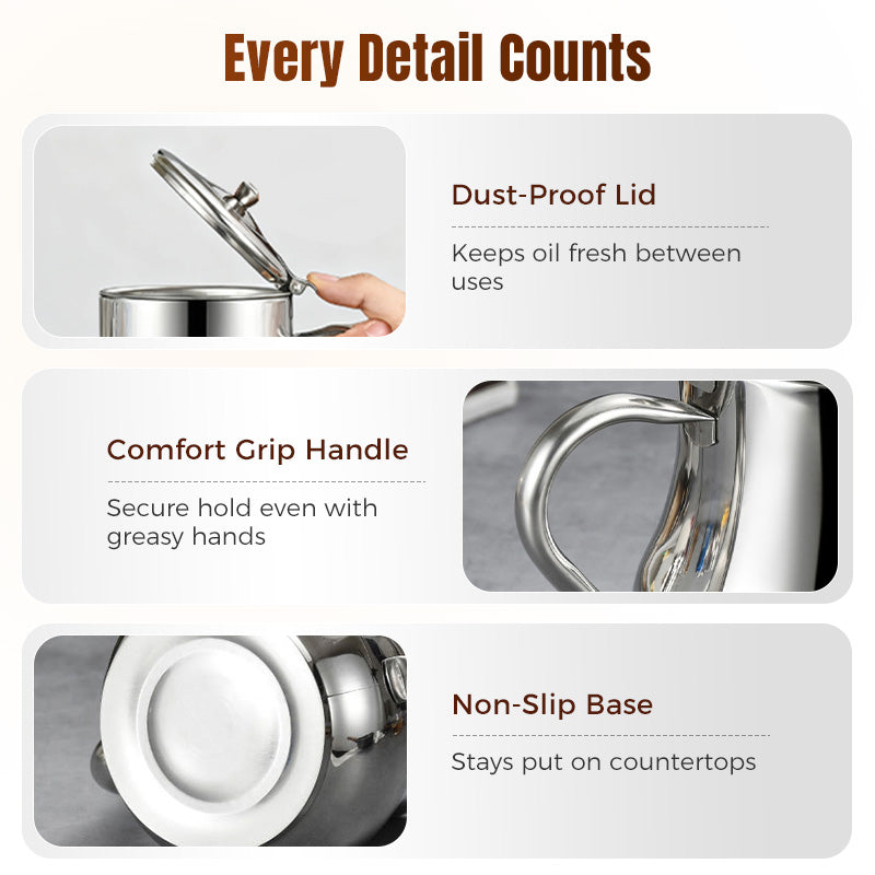 🔥Limited-Time Promotion 50% OFF🔥Stainless Steel Oil Filter Pot