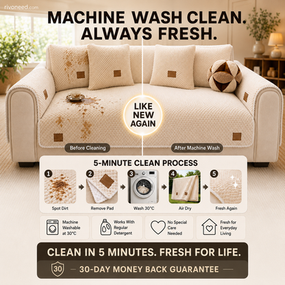 🐶Thickened Non-Slip Sofa Cover – Ultra-Soft, Washable, Scratch-Resistant & Pet-Friendly, 4 Colours 🛋️✨
