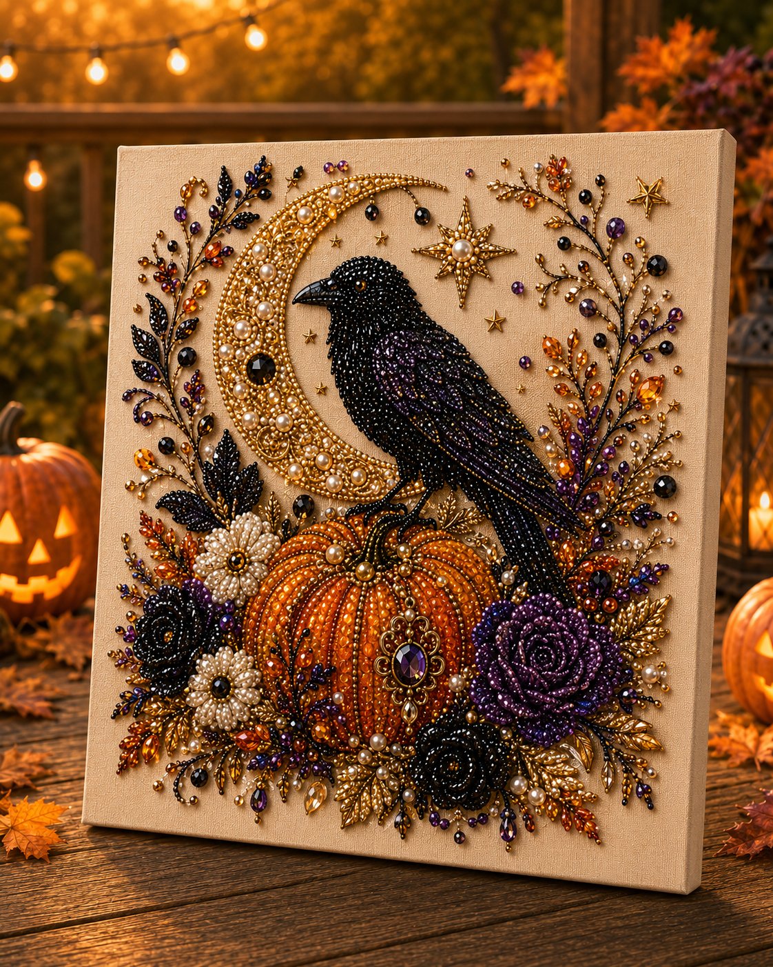 🔥 Letzter Tag 60% RABATT – 👻✨ Halloween-Perlenkunst-DIY-Kit – Verwandle winzige Perlen in schaurig-süße Magie