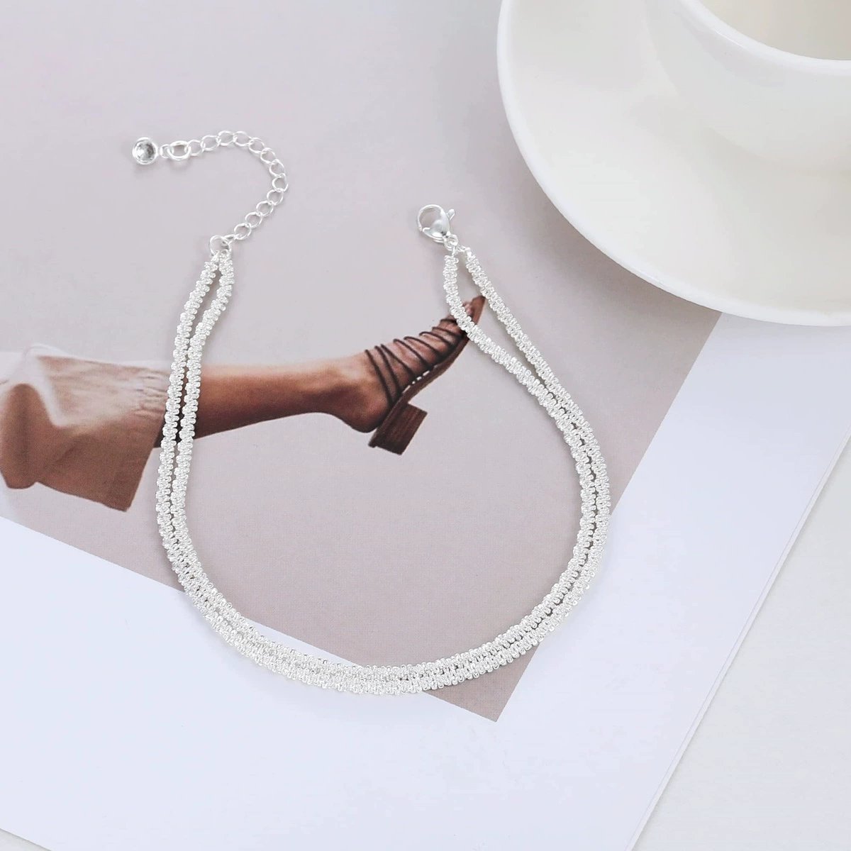 🥰Dainty Layered Waterproof Anklet🔥Buy 1 Get 1 Free
