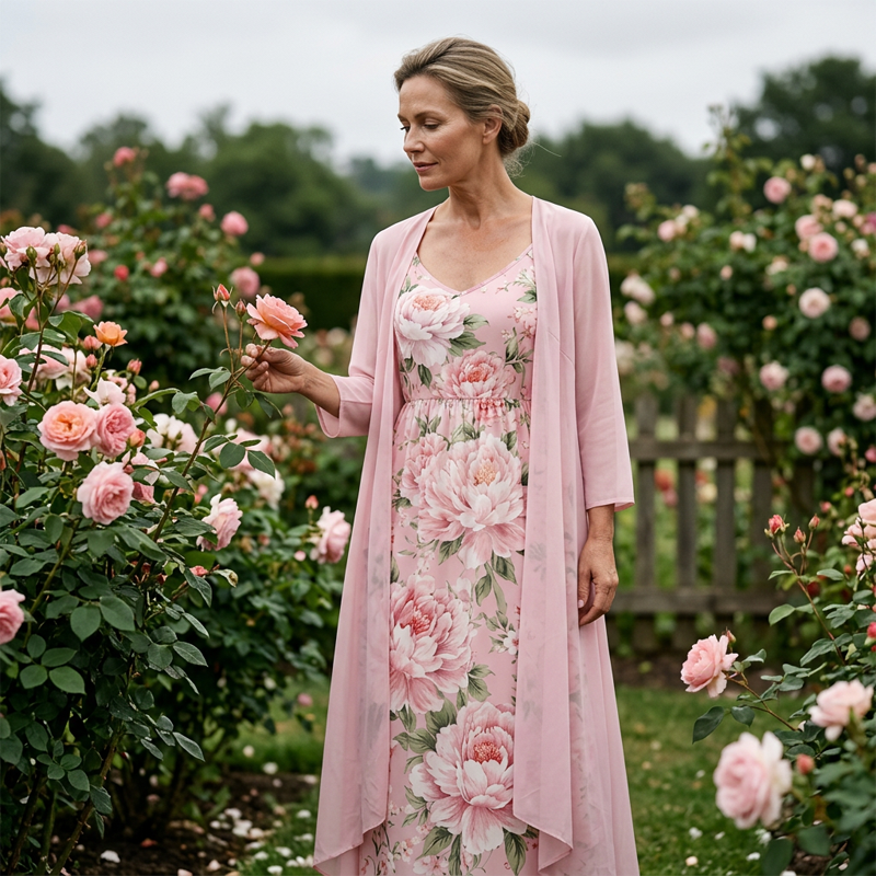 🌸👗Elegantes zweiteiliges Blumenkleid-Set für Damen – Perfekter Sommer-Urlaubslook✨