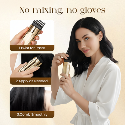 ✨ 2-in-1 Hair Dye Comb for Gray Hair |  Instant Root Touch-Up & Full Coverage 🎄🌟