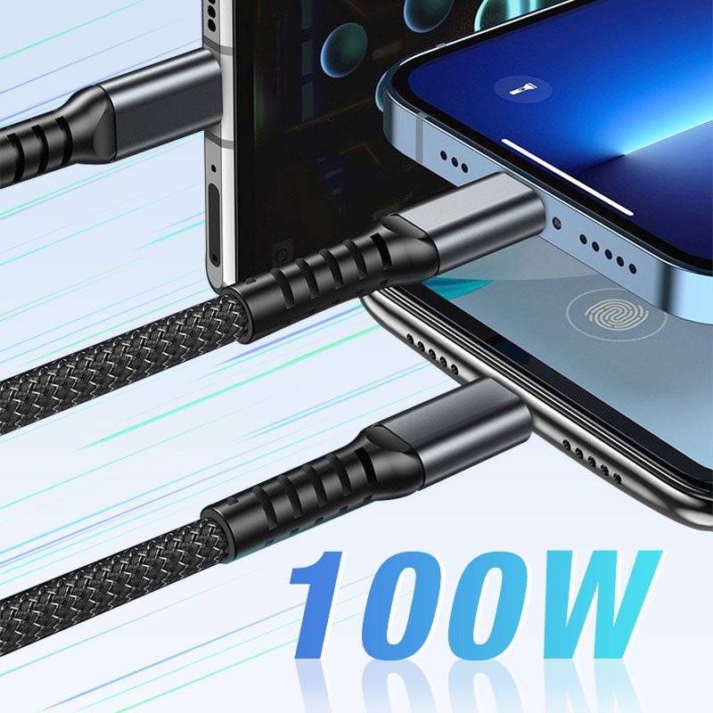 Transparent Luminous 3-in-1 Fast Charging Cable