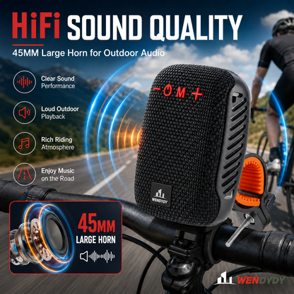 🚴‍♂️🎵 Waterproof Bike Bluetooth Speaker – IPX5, TWS stereo, hands‑free calls. Secure mount, 70m range. Ride with beats! 🔊✨