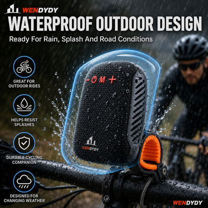 🚴‍♂️🎵 Waterproof Bike Bluetooth Speaker – IPX5, TWS stereo, hands‑free calls. Secure mount, 70m range. Ride with beats! 🔊✨