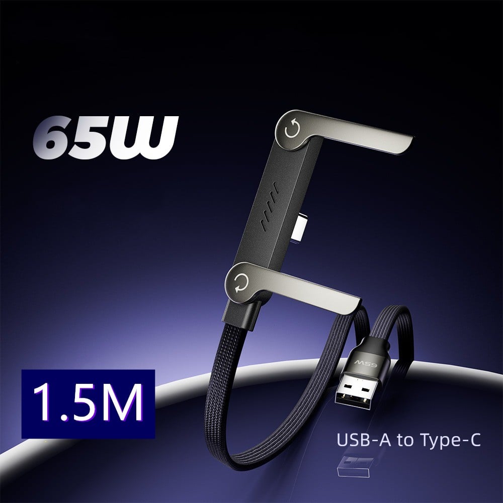 ⏳Limited-time 67% off 🧶2-in-1 ⚡️240w super fast charging📱Invisible Holder Charger Cable with Stand