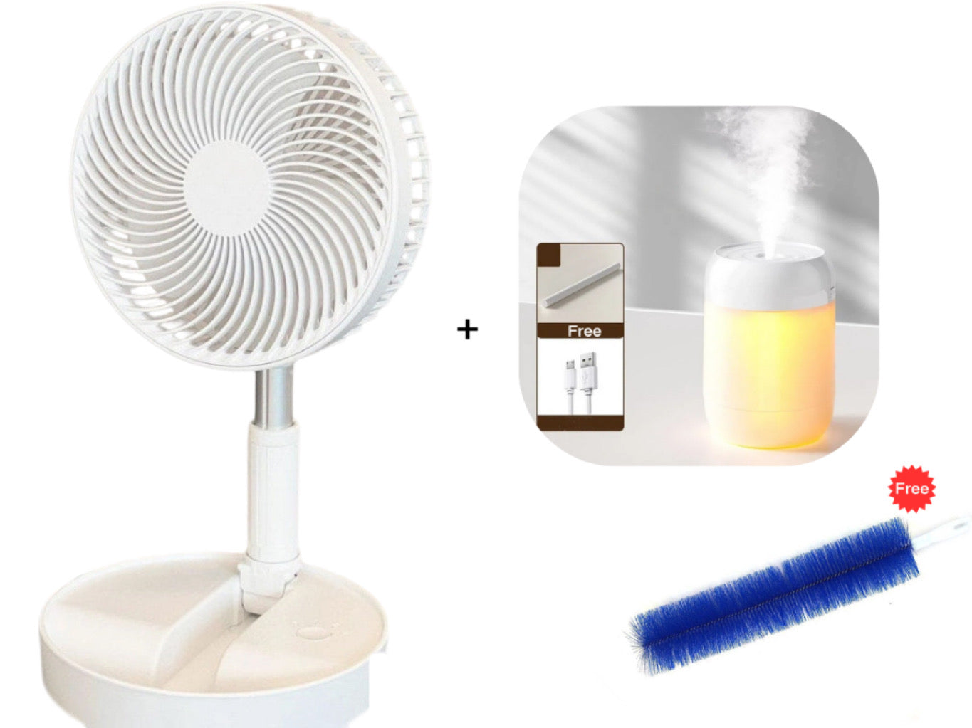 🌬️❄️Portable Multifunctional Telescopic Floor Fan - Stay Cool Anywhere✨