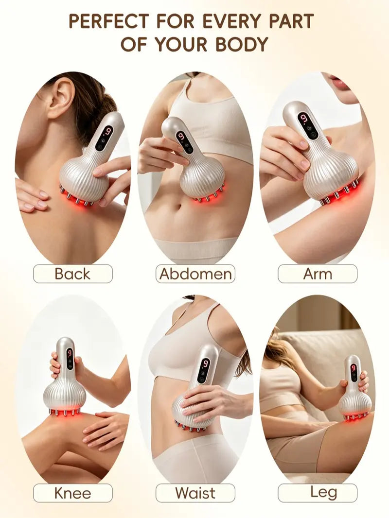 💆‍♀️ Entspannen Sie müde Muskeln zu Hause – elektrische Meridian-Massagebürste und smartes Schröpfgerät mit Wärme ✨