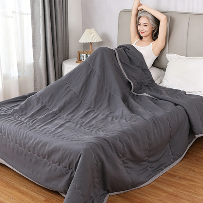 🛏️Breathable Lightweight Summer Comforter – Cooling Duvet for Hot Sleepers ❄️✨