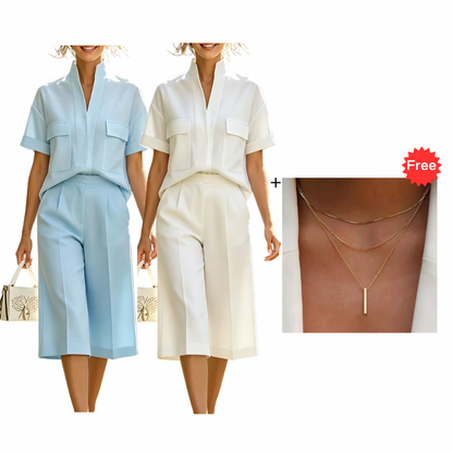👗✨Women Loose Solid Color Two Piece Set – Chic & Comfortable 🔥