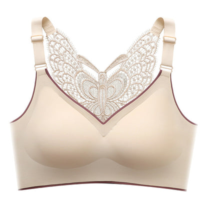 🎁Hot Sale 55% OFF⏳Butterfly Embroidery Wirefree Bra – Wire-Free Lift & All-Day Support ✨