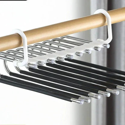 🥳2026 HOT SALE🥳💞50K+ SOLD!✨ 💝Multi layer zipper magic pants rack
