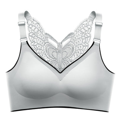 🎁Hot Sale 55% OFF⏳Butterfly Embroidery Wirefree Bra – Wire-Free Lift & All-Day Support ✨