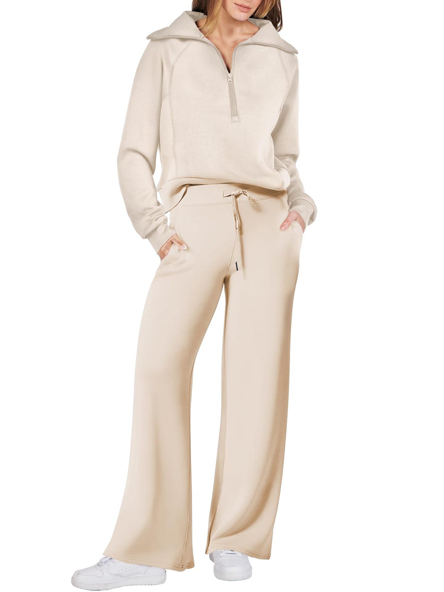 💝LAST DAY PROMOTION 50% OFF!!🎀Women's 2 Piece Casual Outfits Sweatsuit Set