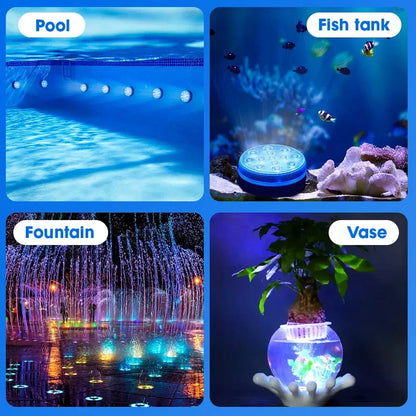😍Underwater LED Lights (With Wireless Remote Control)🌈 Turn Your Pool Into A Party In Seconds 💦✨