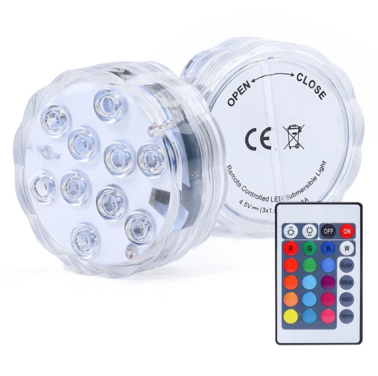 😍Underwater LED Lights (With Wireless Remote Control)🌈 Turn Your Pool Into A Party In Seconds 💦✨