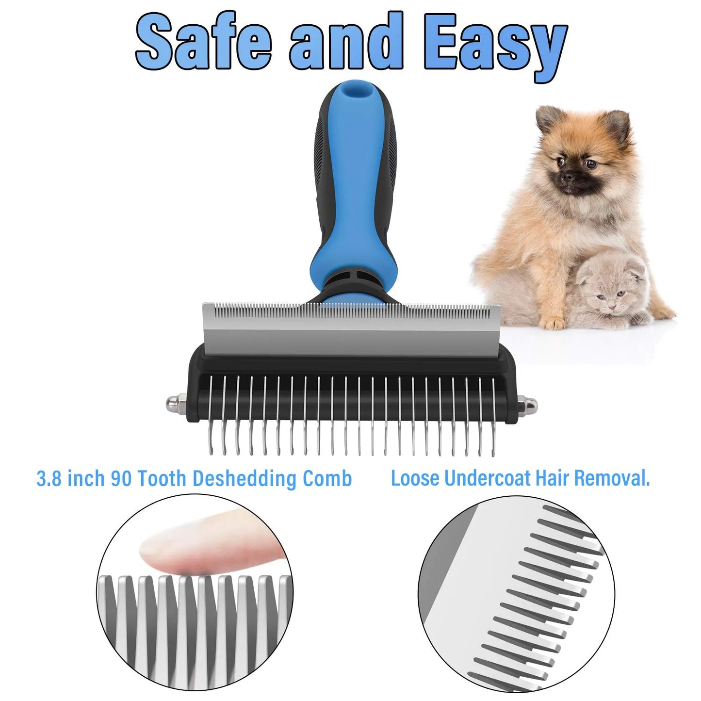 ⏰🔥LIMITED TIME 50% OFF! 🐾 Professional Deshedding Tool for Dogs & Cats – Gentle, Efficient & Fur-Free Home ✨💖