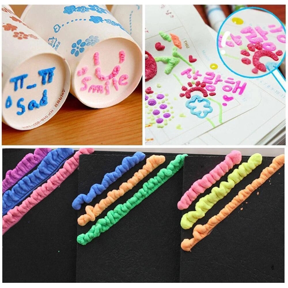 💥Surprise Price: Only £7.99!!🎁🔮Magic Pen – Draw 3D with one stroke!🎄 DIY Bubble Popcorn Drawing Pens& Buy 3 Pay 2 🔥