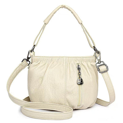 🔥🎁New arrival 50% OFF💥🔥Casual Pleated Bucket Soft Leather Handbag Shoulder Bag