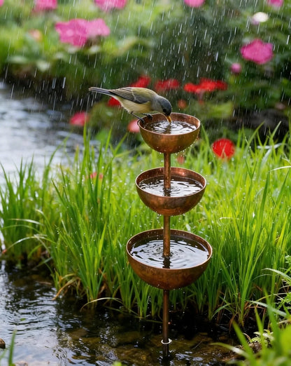 🐦LAST DAY SALE 50% OFF⚡ Rain Catcher - Plant Support 🌧️Metal Garden Ornament