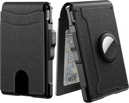 🔥Last Day 50% OFF-💼🔒Men's Simple Bifold Wallet- With Pop Up Aluminum Case Money Clip Slim Leather Slots Credit Card Holder RFID Blocking Bifold Minimalist Wallet(🎁Perfect Gift)