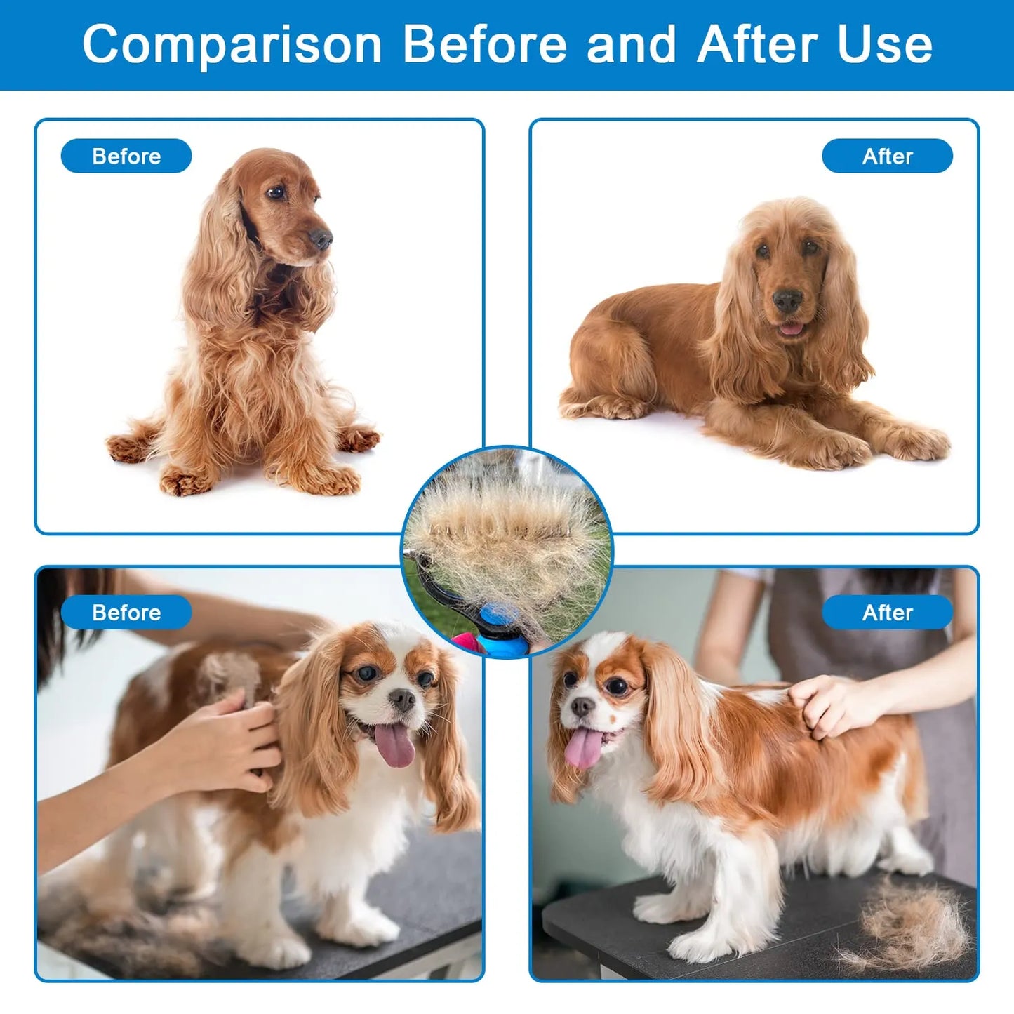 ⏰🔥LIMITED TIME 50% OFF! 🐾 Professional Deshedding Tool for Dogs & Cats – Gentle, Efficient & Fur-Free Home ✨💖