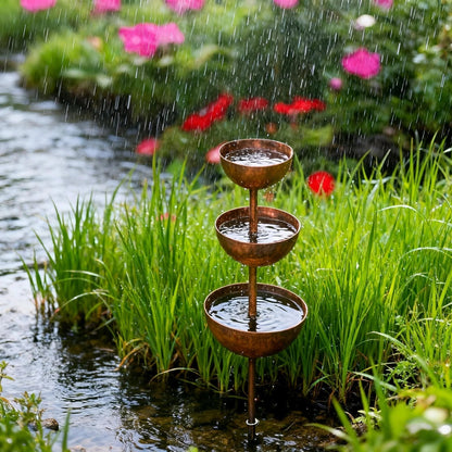 🐦LAST DAY SALE 50% OFF⚡ Rain Catcher - Plant Support 🌧️Metal Garden Ornament